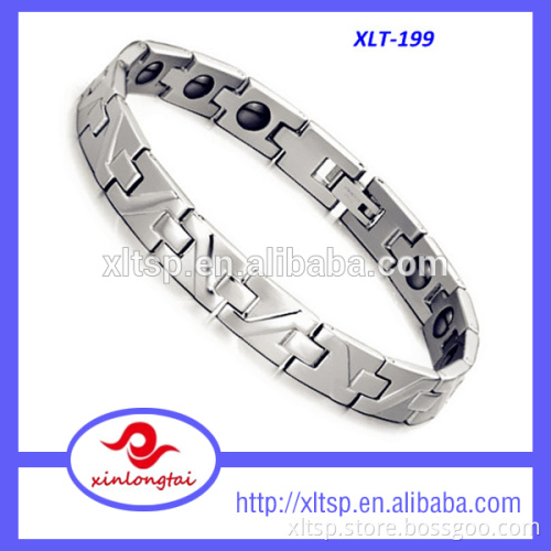 New Trendy Healthy Titanium Steel Magnetic Bracelets For Men